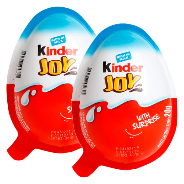 Combo 2 Kẹo trứng Kinder Joy cho bé trai, 20g