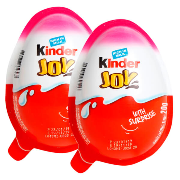 Combo 2 Kẹo trứng Kinder Joy cho bé gái, 20g