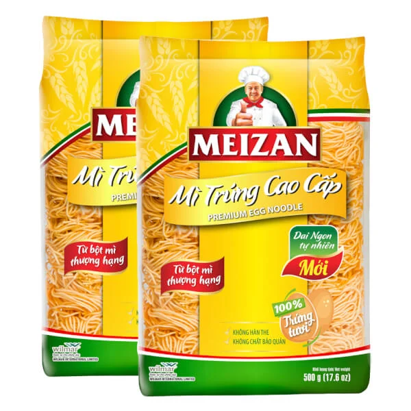 Combo 2 Mì Trứng Cao Cấp Meizan 500g