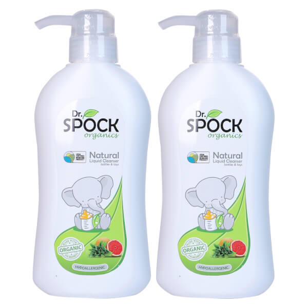 Combo 2 Nước rửa bình sữa Dr.Spock Organics 450ml (mới)