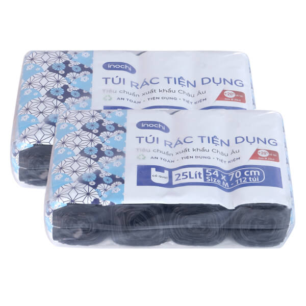 Combo 2 Lô túi rác tiện dụng Soji 4 x 25L