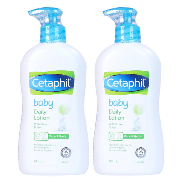 Combo 2 Kem dưỡng da hằng ngày cho bé Cetaphil 400ml