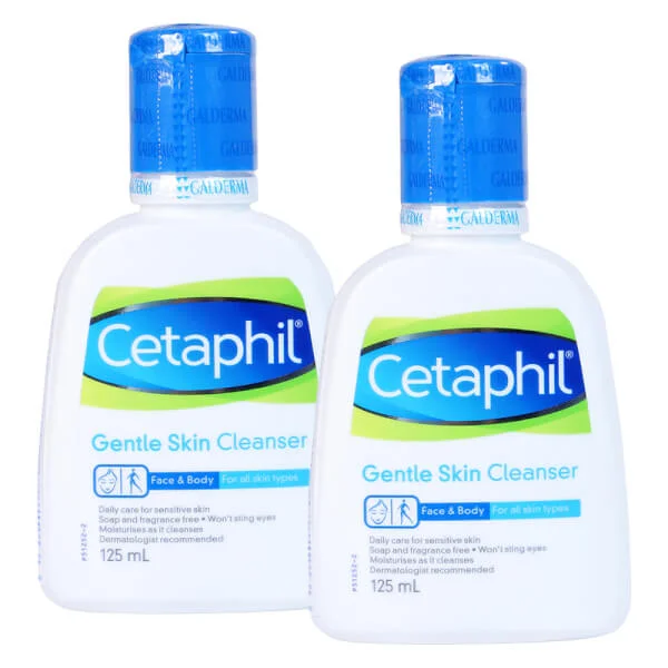 Combo 2 Sữa rửa mặt dịu nhẹ Cetaphil gentle skin cleanser 125ml