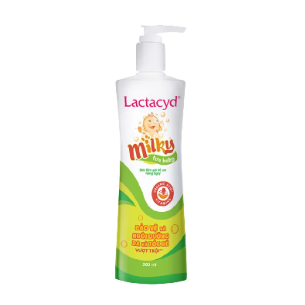 Combo 2 Sữa tắm gội Lactacyd Baby Extra Milky 500ml