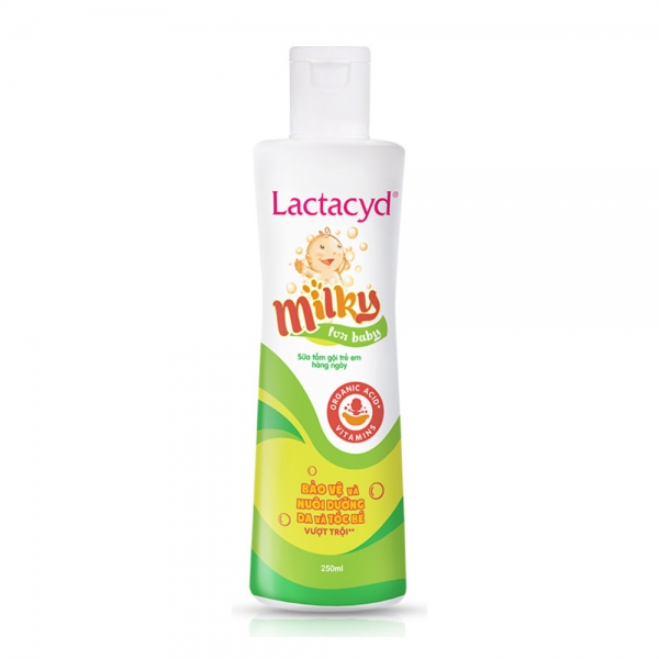 Combo 2 Sữa tắm gội Lactacyd Baby Extra Milky 250ml