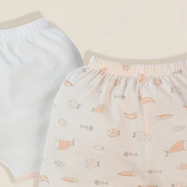 Cặp Quần sơ sinh ngắn Animo KV422081 (NB - 12M,Cam nhạt)