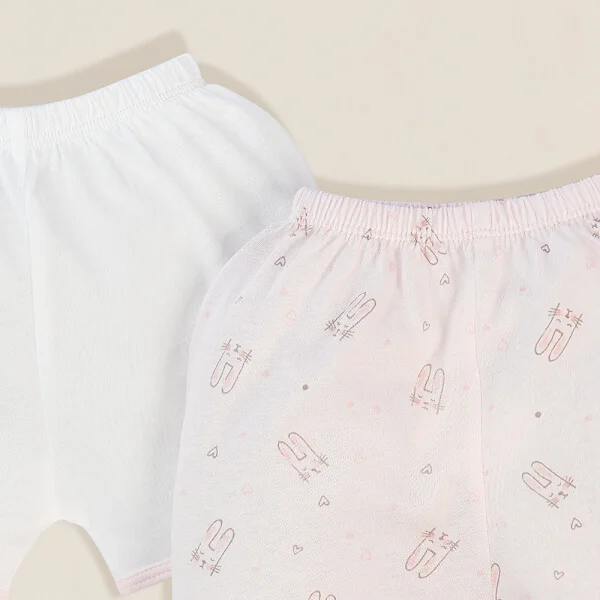 Cặp Quần sơ sinh ngắn Animo KV422082 (NB - 12M,Tím nhạt)