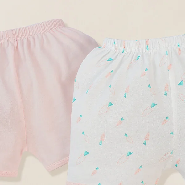 Cặp Quần sơ sinh ngắn Animo KV422083 (NB - 12M,Hồng)