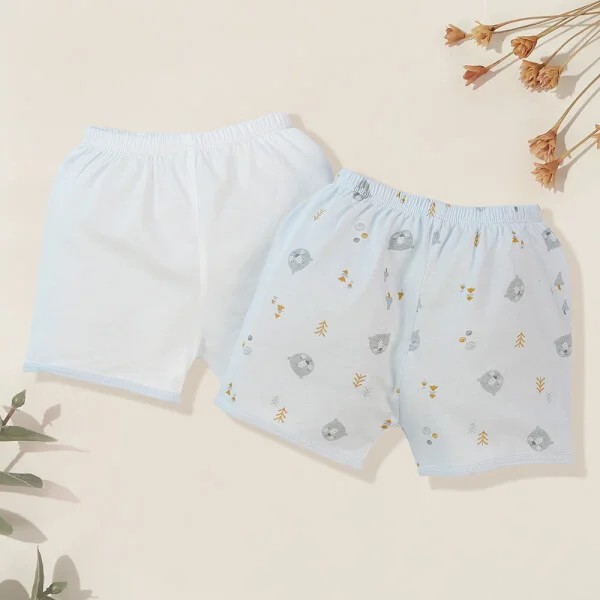 Cặp Quần sơ sinh ngắn Animo KV422086 (NB - 12M,Xám)