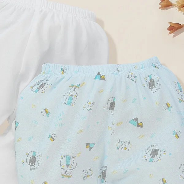 Cặp Quần sơ sinh dài Animo KV422094 (NB - 12M,Xanh biển)