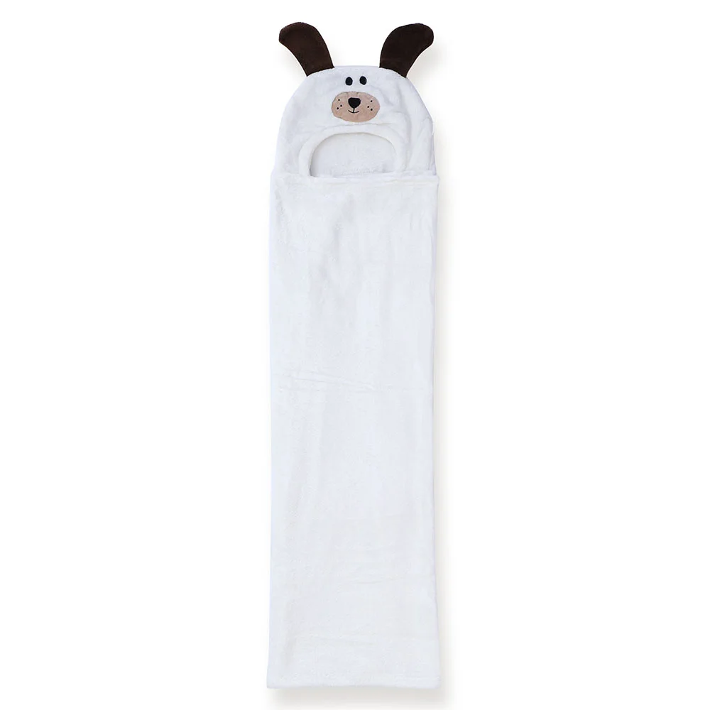 Khăn choàng ủ tắm hình con chó Animo B2207_NK004 (75x100 cm, Kem)