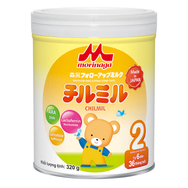 Sữa Morinaga số 2 320g (Chilmil, 6-36 tháng)