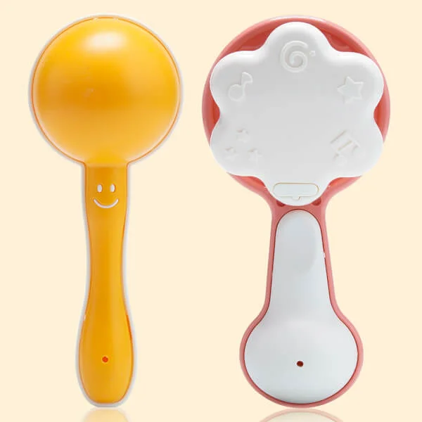 Đồ chơi lục lạc cao cấp CY193636 (Vàng, Trắng)