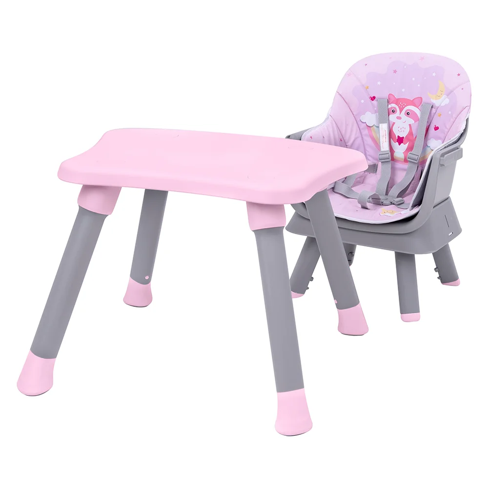 Ghế ăn đa năng 5 trong 1 cho bé Akigo (Hồng, HCY015)