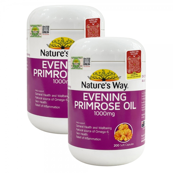 Combo 2 Nature's Way Evening Primrose Oil 1000mg 200v