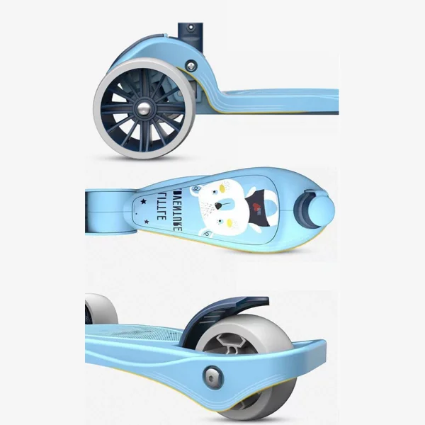 Xe scooter có ghế ngồi, cần đẩy 3in1 Animo ZT-505 (Xanh dương)