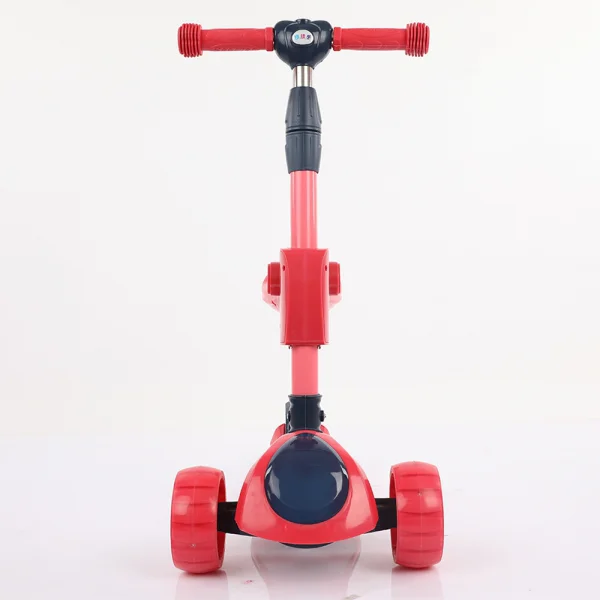 Xe scooter nhạc đèn có ghế ngồi, cần đẩy 3in1 Animo ZT-605 (Đỏ)