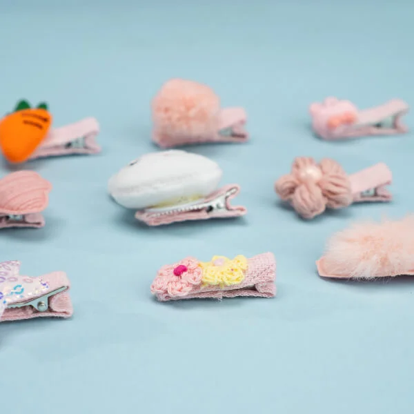 Set kẹp tóc cho bé 10 món Animo A2207_MN040 (Hồng)