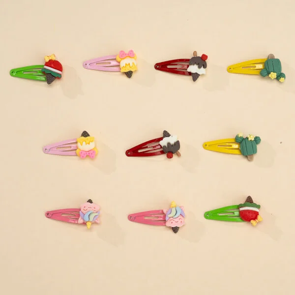 Set kẹp tóc cho bé 10 món Animo A2207_MN045 (Nhiều màu)