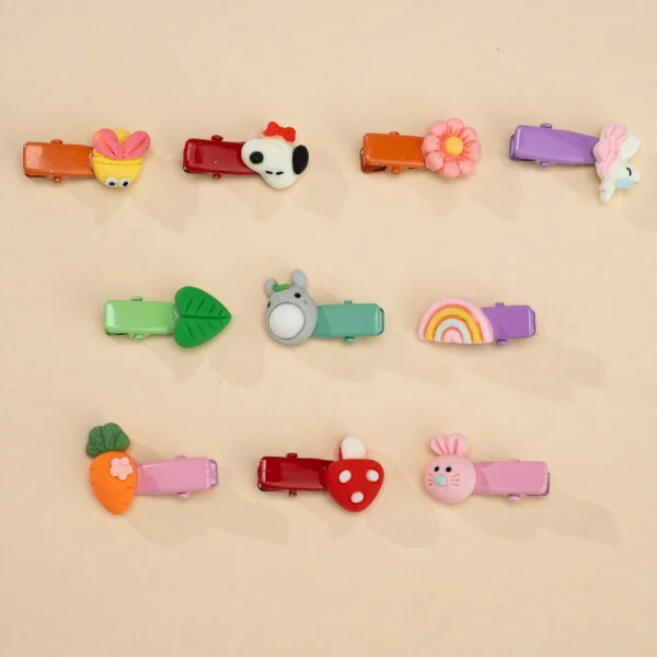 Set kẹp tóc cho bé 10 món Animo A2207_MN044 (Nhiều màu)