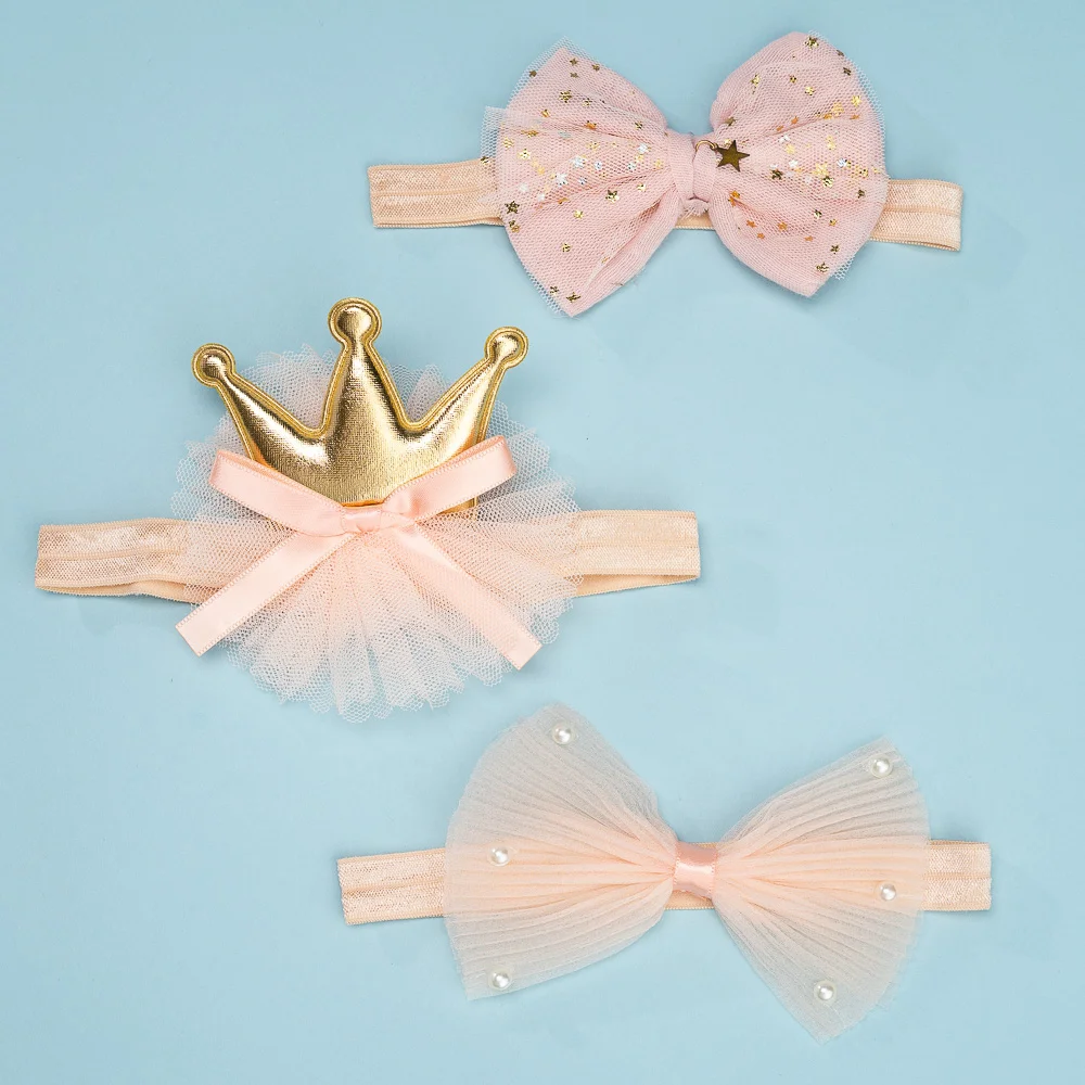 Set băng đô cho bé 3 món Animo A2203_JK019 (Hồng)