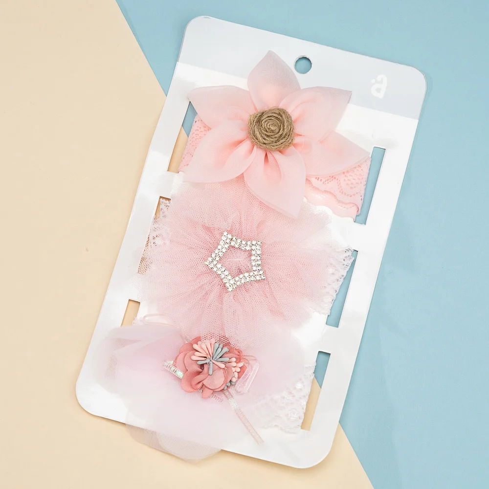 Set băng đô cho bé 3 món Animo A2203_JK016 (Hồng)