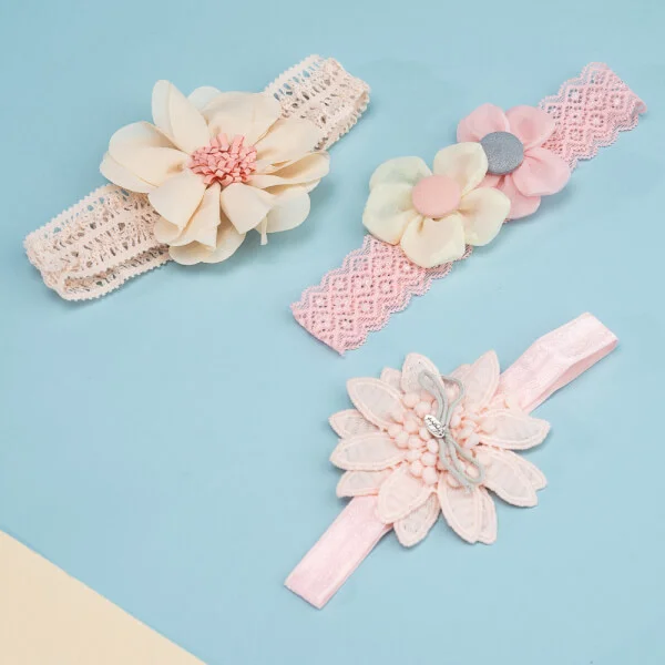 Set băng đô cho bé 3 món Animo A2203_JK015 (Hồng)