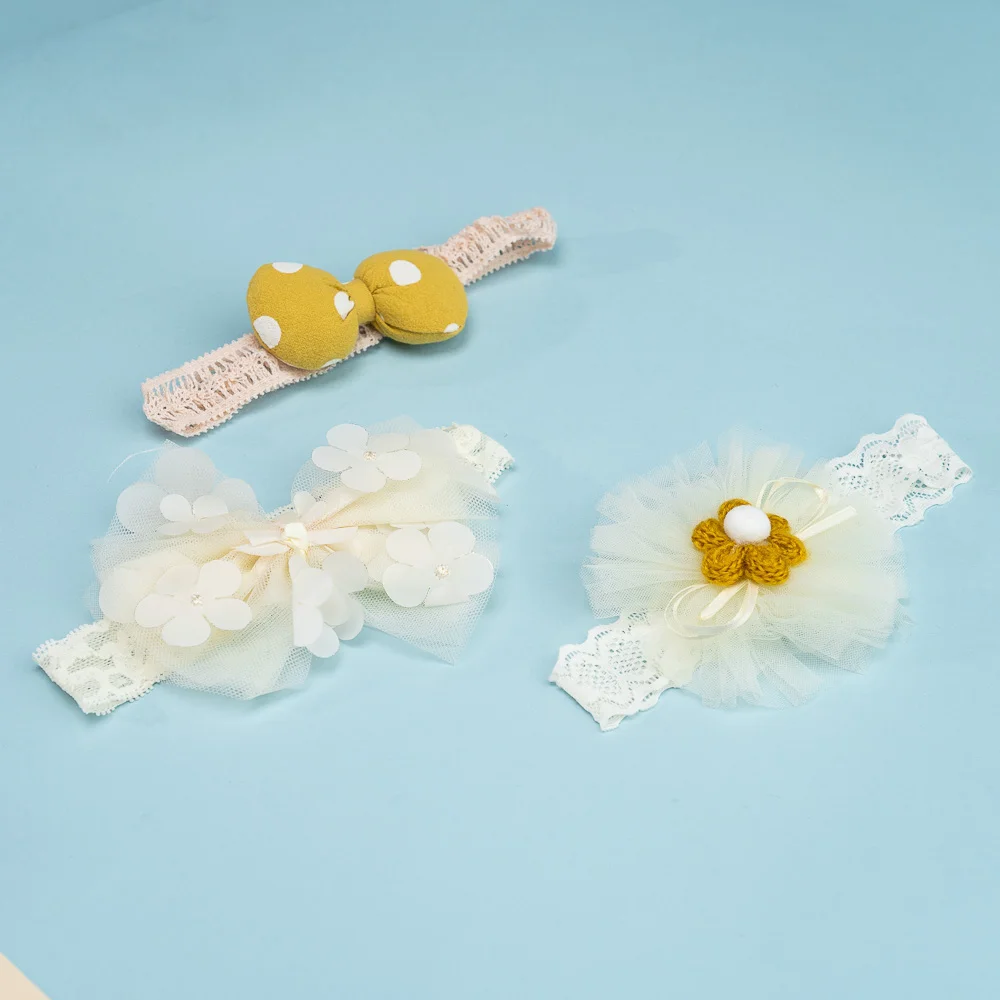 Set băng đô cho bé 3 món Animo A2203_JK013 (Vàng nhạt)