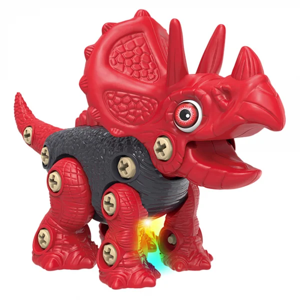 Khủng long ba sừng lắp ráp kèm tua vít có đèn và âm thanh RFD407660