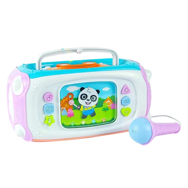 Hộp đồ chơi âm nhạc kèm trống và micro LH16871243