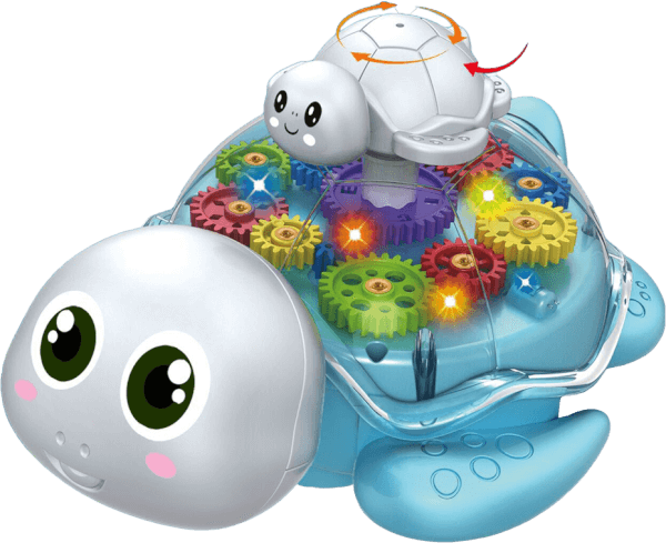 Đồ chơi chú rùa bánh răng phát nhạc LH16871258 (Xanh)