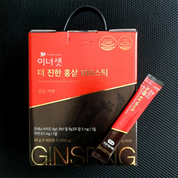 Combo 2 Nước Hồng Sâm Hàn Quốc Innerset Korean Red Ginseng Sticks (100 gói)
