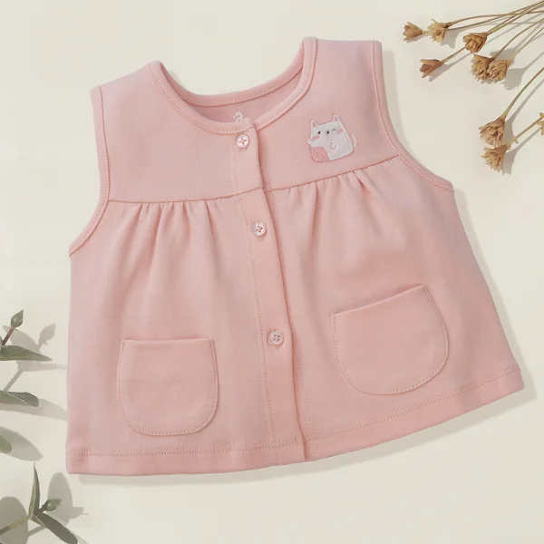 Áo ghi lê sơ sinh Animo BH722033 (0-12M,Hồng)