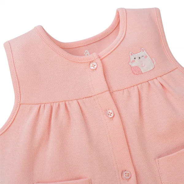 Áo ghi lê sơ sinh Animo BH722033 (0-12M,Hồng)