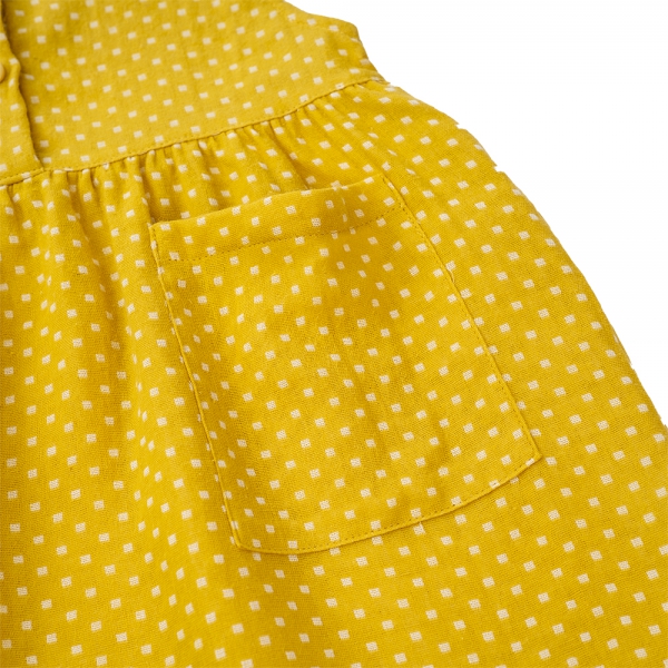 Đầm vải bé gái Animo TX722001(6M-6Y,Vàng)