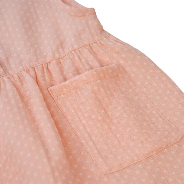 Đầm vải bé gái Animo TX722002(6M-6Y,Hồng)