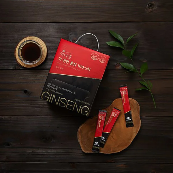 Combo 2 Nước Hồng Sâm Hàn Quốc Innerset Korean Red Ginseng Sticks (100 gói)