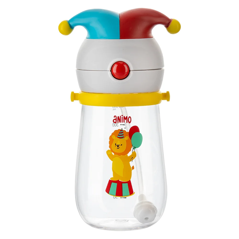 Bình tritan chống sặc 360 độ kèm dây đeo Animo (RKB1033)