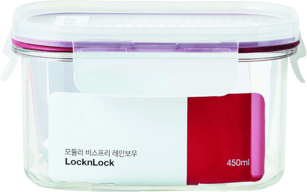 Hộp bảo quản thực phẩm nhựa Bisfree Modular  450ml - ĐỎ