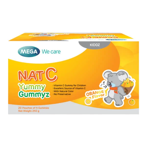 Gummies bổ sung vitamin C Nat C Yummy Gymmyz  (hộp 20 gói)