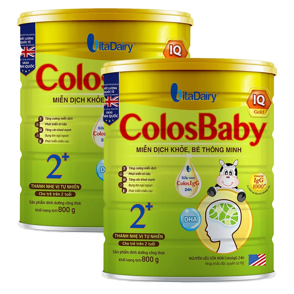 Combo 2 Sữa Colosbaby IQ Gold 2+ 800g (từ 2 tuổi)