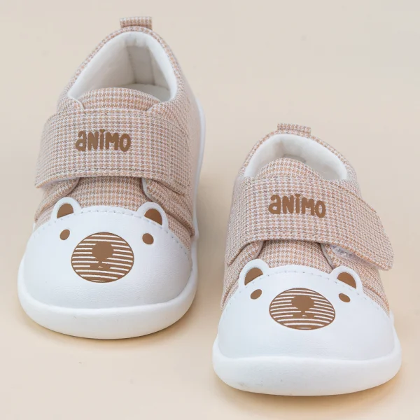 Giày tập đi cao cấp Animo A2204_MN015 (16 - 17 - 18 - 19, Kem)