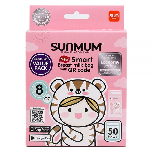 Túi trữ sữa Sunmum 250ml (50 túi/hộp)