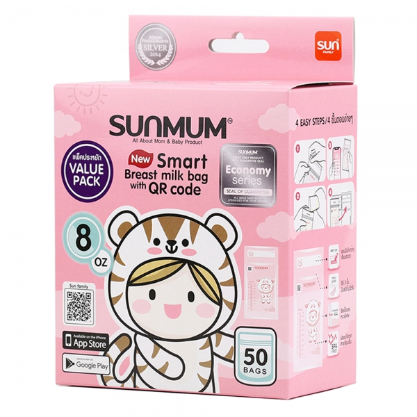 Túi trữ sữa Sunmum 250ml (50 túi/hộp)