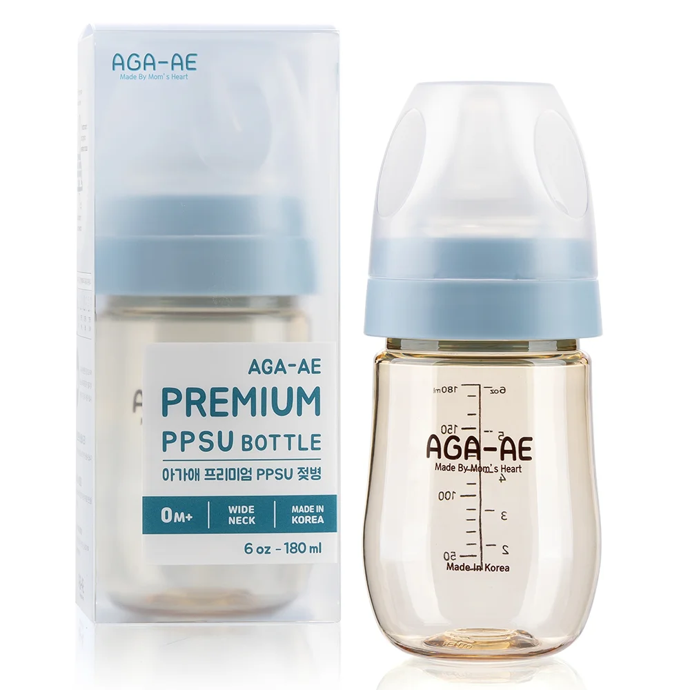 Bình sữa PPSU Aga-ae 180ml (xanh)