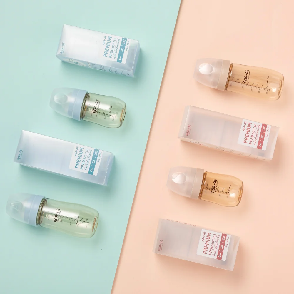 Bình sữa PPSU Aga-ae 180ml (xanh)