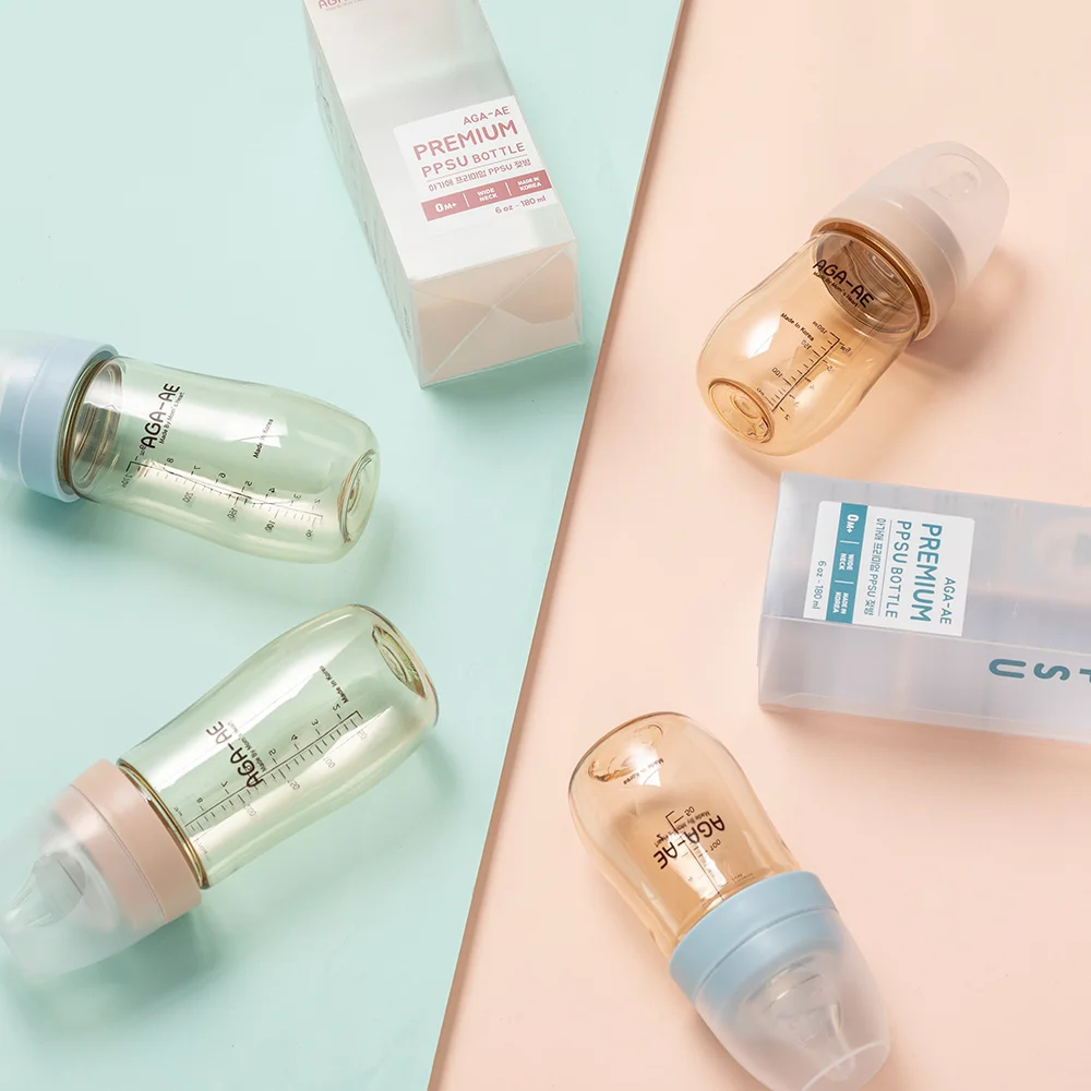 Bình sữa PPSU Aga-ae 180ml (xanh)