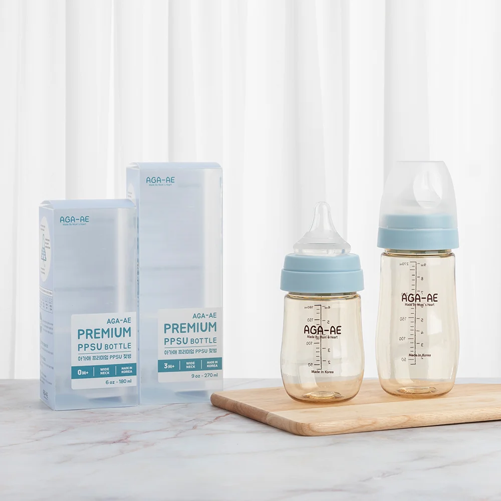 Bình sữa PPSU Aga-ae 180ml (xanh)