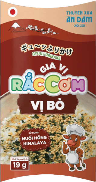 Combo 2 Thuyền Xưa Ăn Dặm Cho Con  - Gia vị rắc cơm  - Vị Bò 19gr