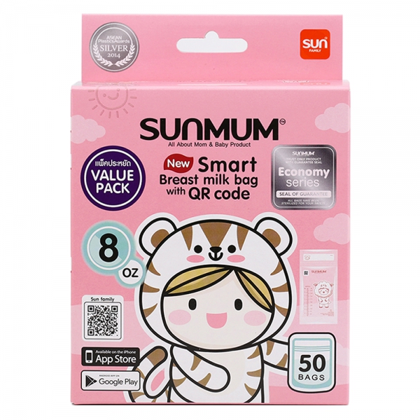 Combo 2 Túi trữ sữa Sunmum 250ml (50 túi/hộp)